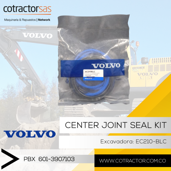 CENTER JOINT SEAL KIT VOLVO Excavadora: EC210-BLC POLÍTICAS, TERMINOS Y CONDICIONES ventas@cotractor.com.co PBX. 601-3907103 +57 300 6598551