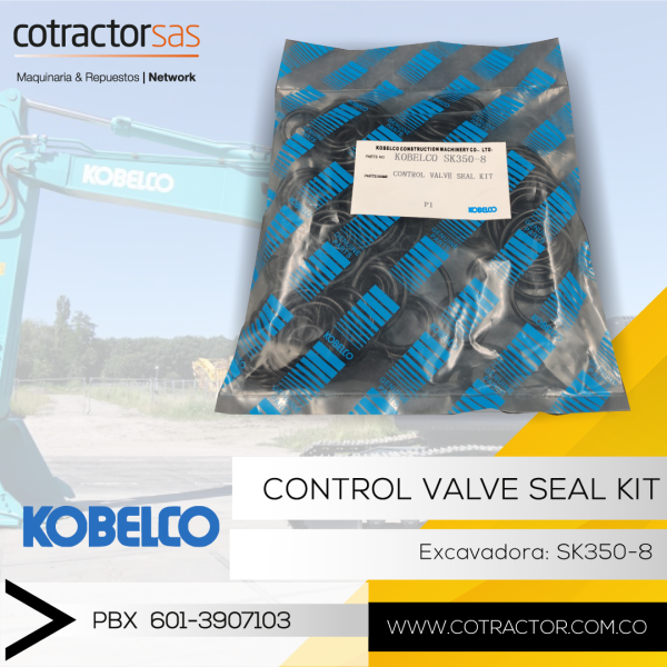 CONTROL VALVE SEAL KIT KOBELCO EXCAVADORA SK350-8
