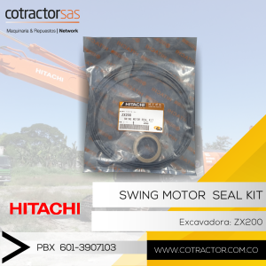 SWING MOTOR SEAL KIT HITACHI Excavadora ZX200 PBX. 601-3907103☎️ ventas@cotractor.com.co